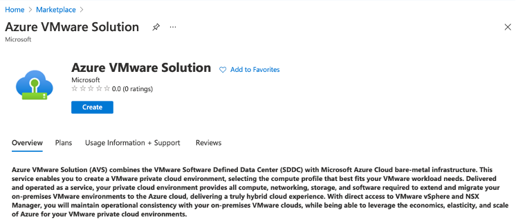 Azure VMware解决方案