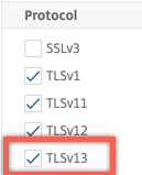 Create TLSv13 profile