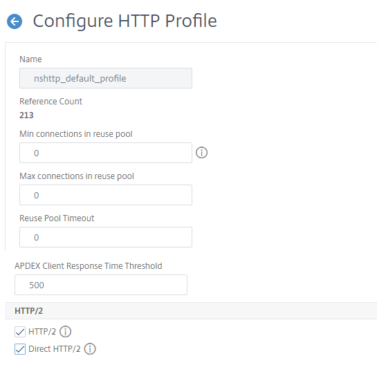 gRPC桥接添加http2参数的HTTP配置文件