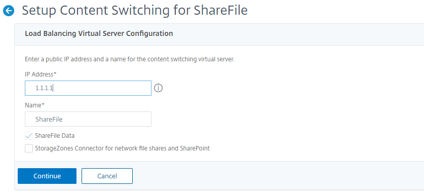 ShareFile cs虚拟服务器