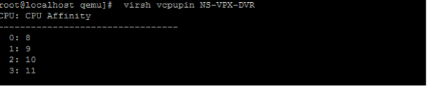 virsh-vcpupin命令输出信息