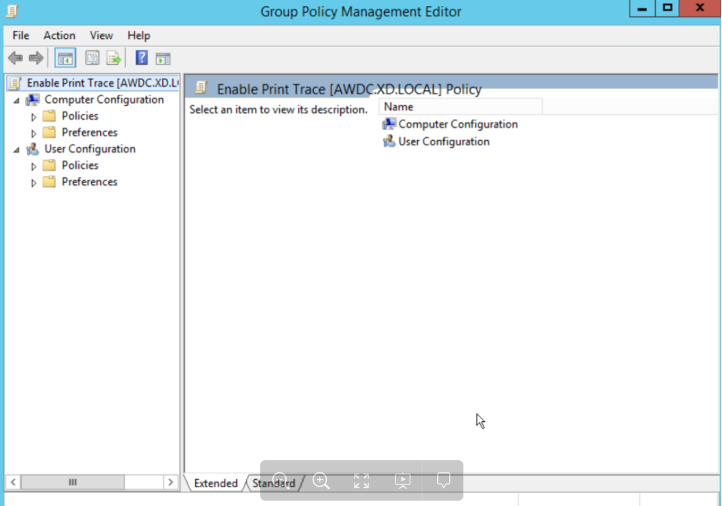 Enable Print Trace