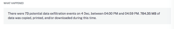 Potential data exfiltration what happened