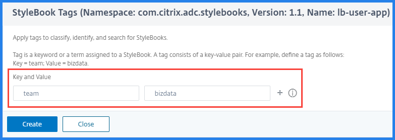 Créer une balise pour un StyleBook