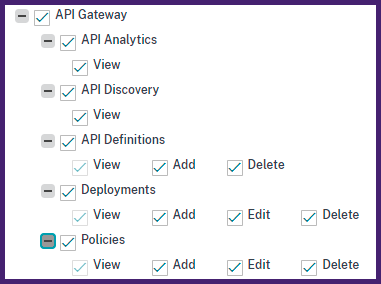 授予 API 网关管理权限