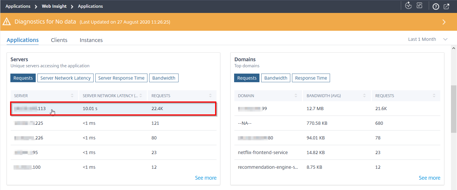 Web Insight de aplicaciones