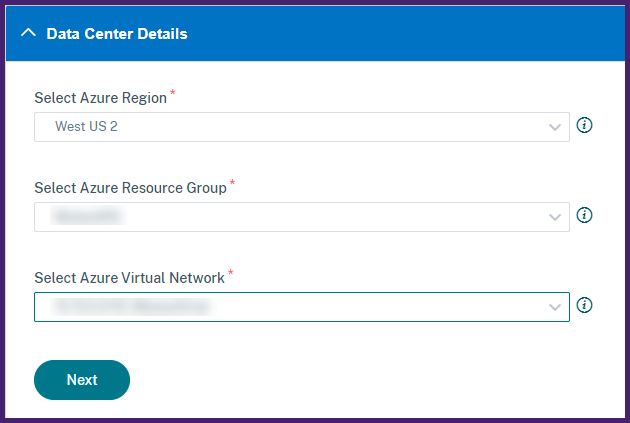 Detalles del centro de datos de Azure