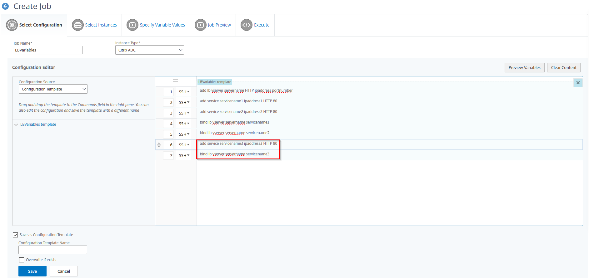 Réexécuter le travail de configuration