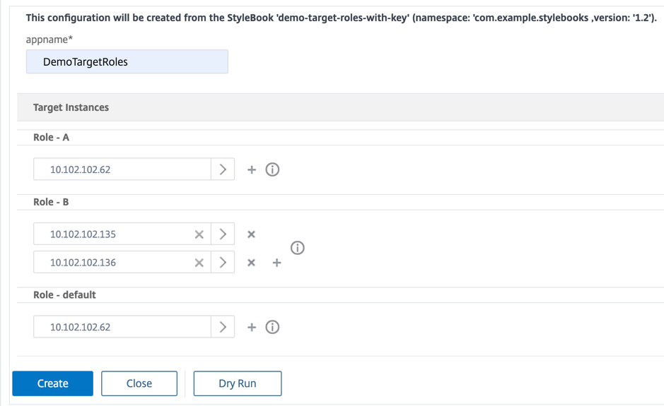 Pack de configuration pour une attribution de rôle