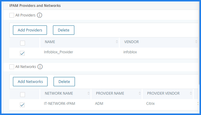 添加 IPAM 提供商和网络