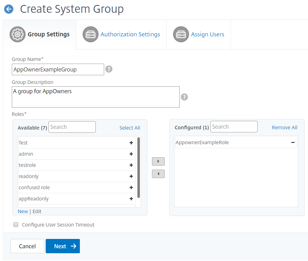 Erstellen einer Systemgruppe