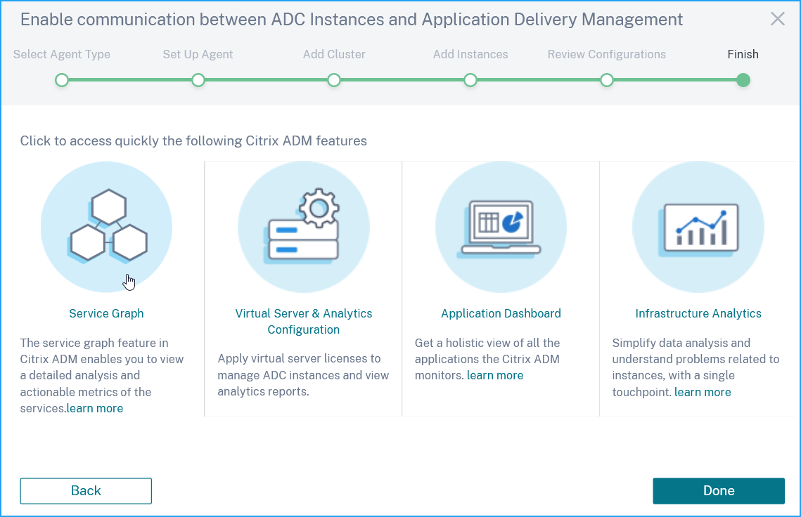 Service graph configuration complete