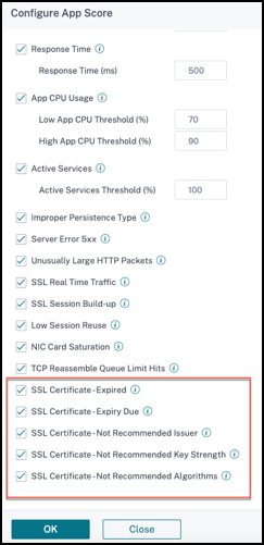 SSL Konfigurationsparameter