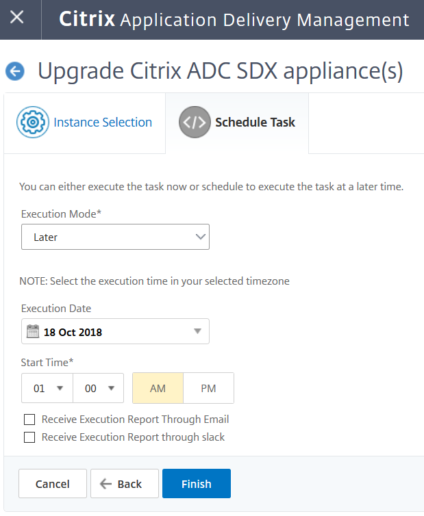 Mettre à niveau SDX