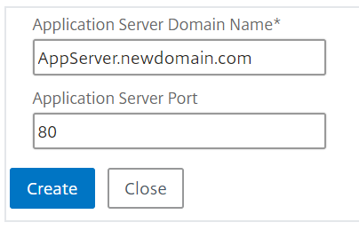 Crear nombres FQDN para servidores de aplicaciones