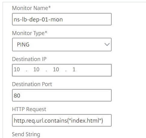 Crear monitores en la instancia de destino