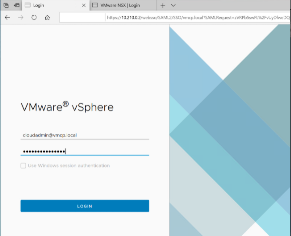 登录Azure ASV vSphere