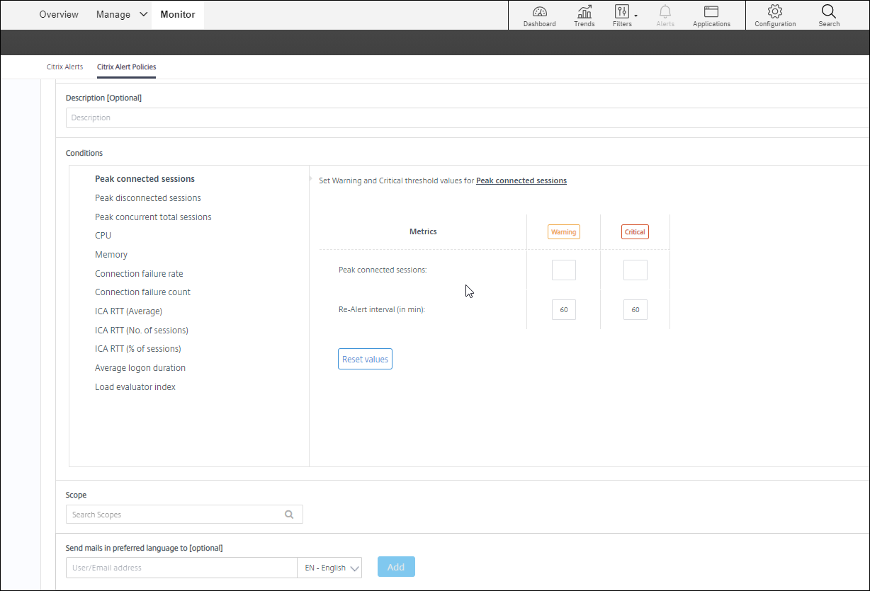 Monitor Alerts Policies