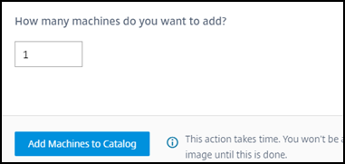 Adding machines to a catalog
