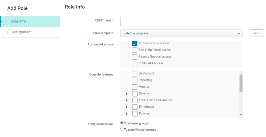 Endpoint Management RBAC配置