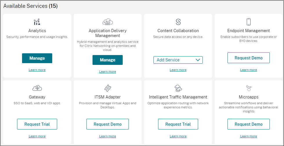 Écran de configuration du cloud