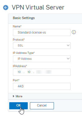 Erstellen Sie Standardlizenz VS