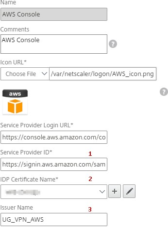 Application template properties