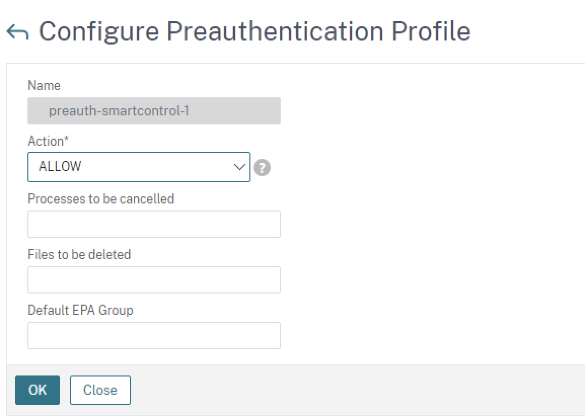 Add `preauth`profile