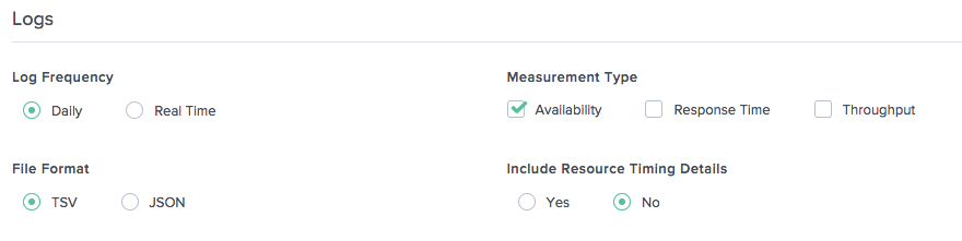 Configuración del registro