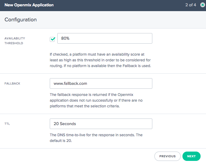 Configuración de conmutación por error