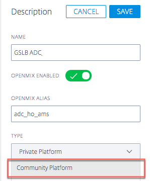 Modificar plataforma