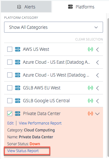 View Status Report