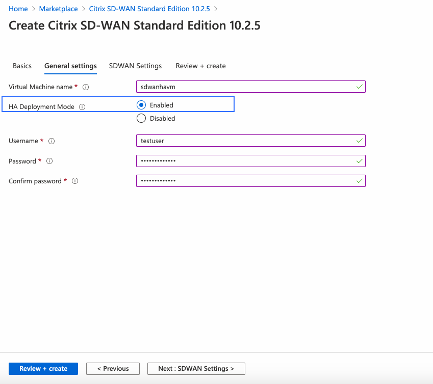 Mot de passe administrateur Azure