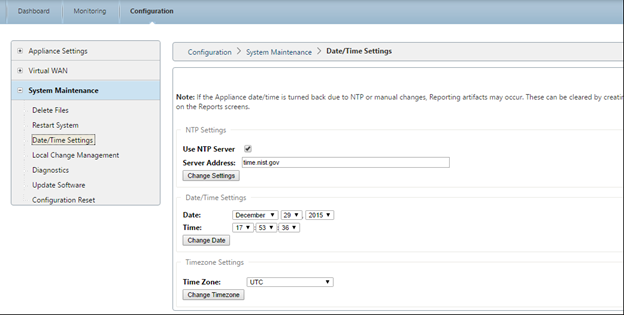 Configurer les paramètres de date SD-WAN SMI