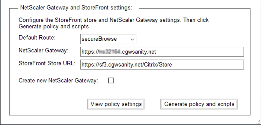 Traffic routing settings