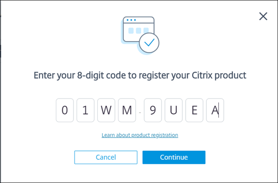 S' enregisterr sur Citrix Cloud