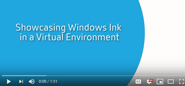 演示:Windows Ink在Stiftfunktionalität下