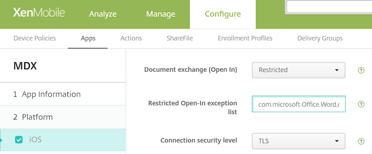 Image de la stratégie Échange de documents (Ouvrir dans)