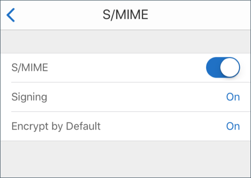 Image de l'option Importer certificat pour signature