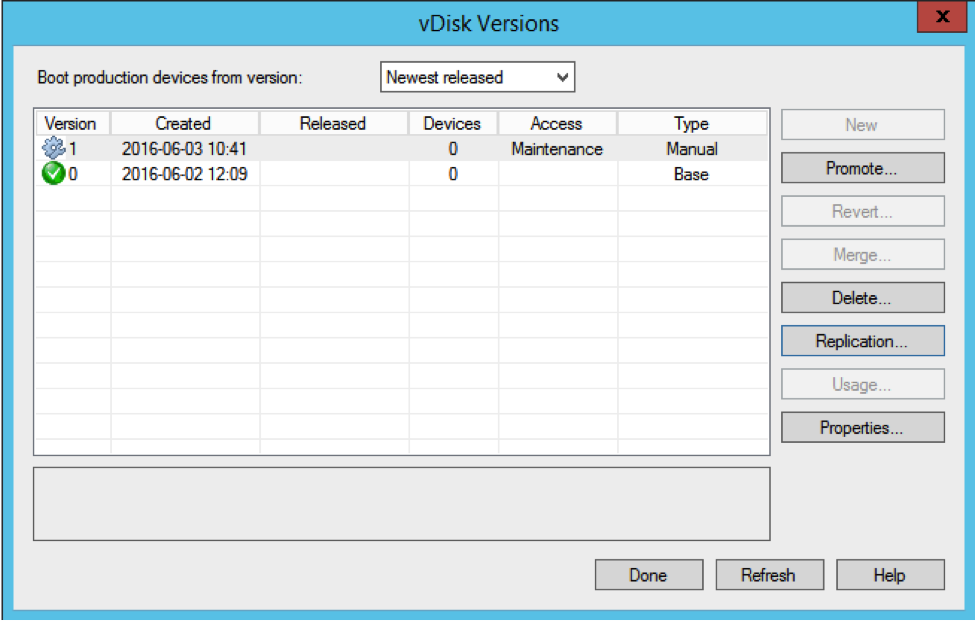 Image of the Citrix Provisioning upgrade process