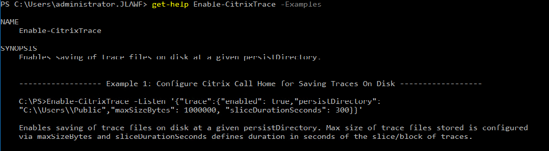 Image of the PowerShell telemetry command