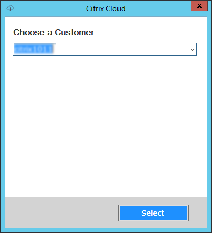 选择Citrix Cloud客户