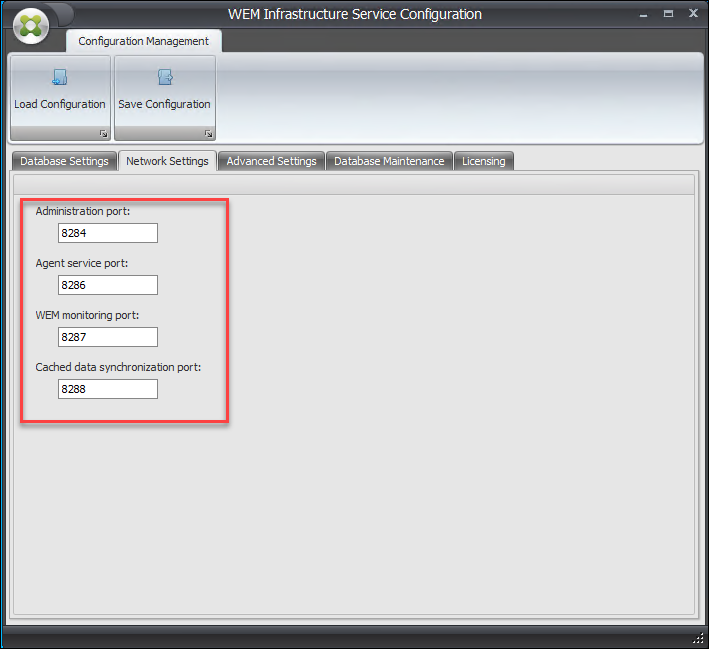 Servicios de infraestructura de configuración