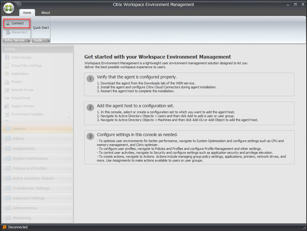 Install Administration Console