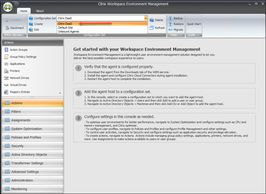 Install Administration Console