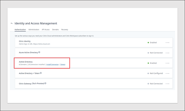 Asociación de Active Directory tras la instalación de Cloud Connector