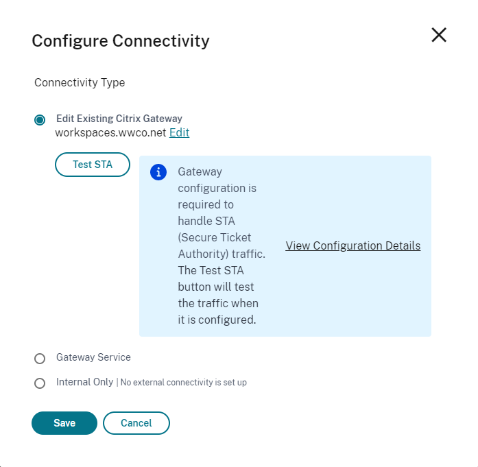 Prueba de conectividad STA