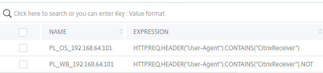 ADC Gateway Sitzungsrichtlinien