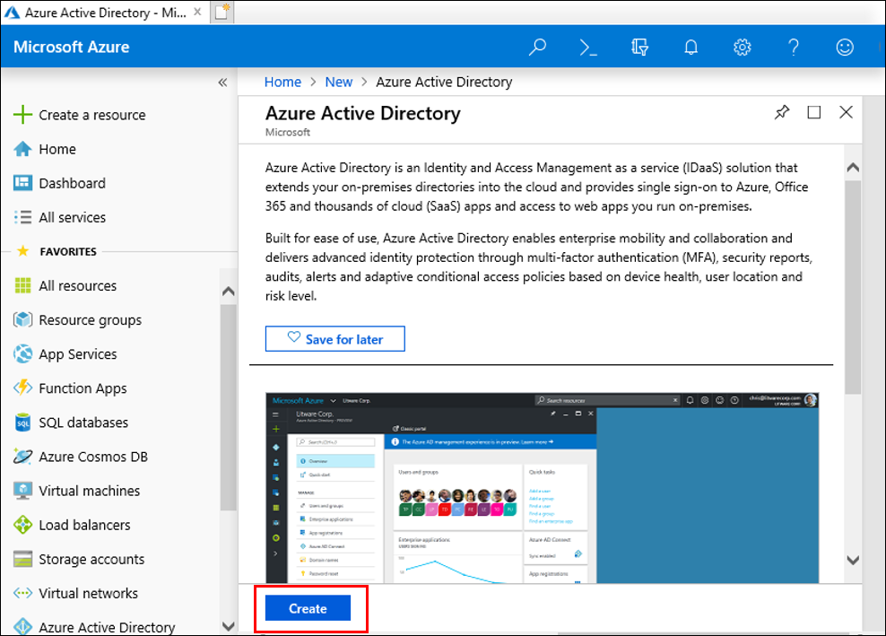 Azure Active Directory erstellen