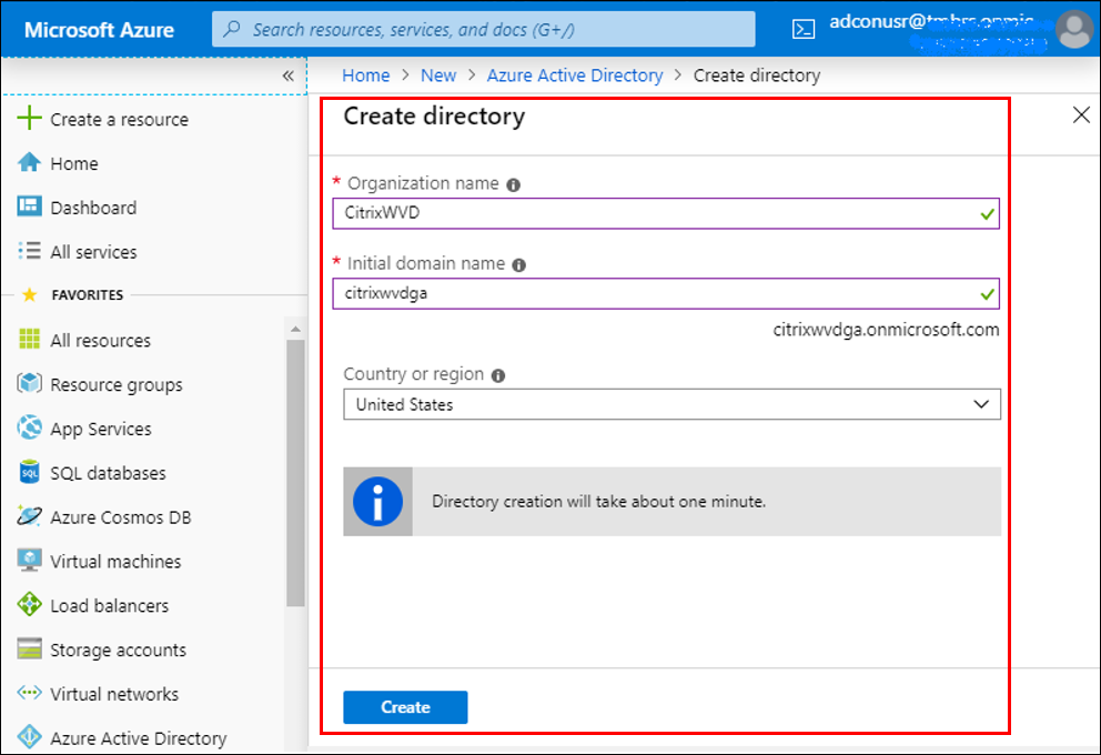 Create Azure Active Directory